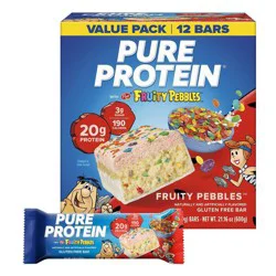 Pure Protein Gluten-Free Post Fruity Pebbles Snack Bars - 20g Protein - 21.16oz/12ct