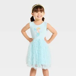 Toddler Girls' Disney Frozen Elsa Tulle Ballerina Dress - Blue 2T