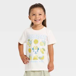 Toddler Girls' Disney Minnie Mouse Lemons T-Shirt - Ivory 5T