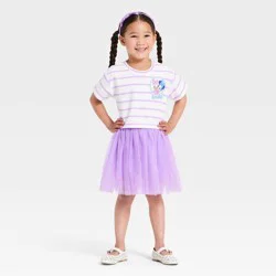 Toddler Girls' 2pc Mickey Mouse & Friends T-Shirt & Tulle Skort Set - Purple 18M