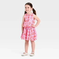Toddler Girls' 2pc Disney Minnie Mouse Tank & Bubble Skirt Set - Pink 2T