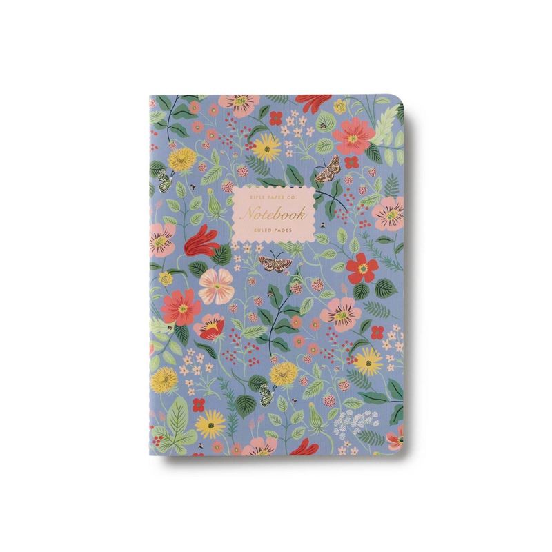 slide 1 of 6, Rifle Paper Co. Strawberry Fields Stitched Notebook, 1 ct