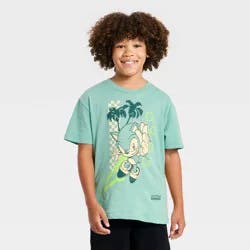 Boys' Sonic the Hedgehog Short Sleeve Graphic T-Shirt - Blue XL