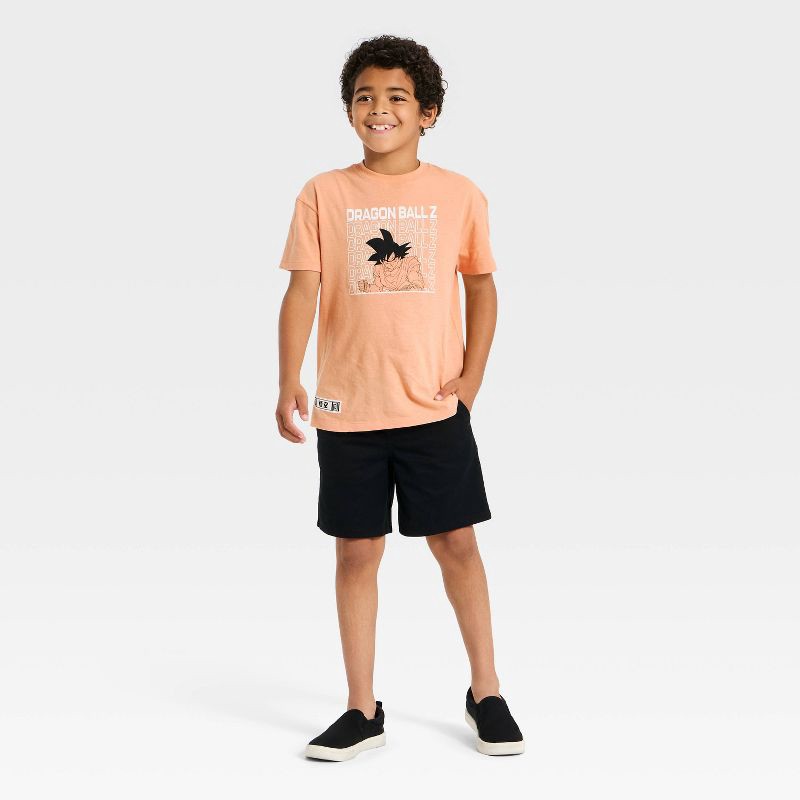 slide 4 of 4, Dragon Ball Z Boys' Dragon Ball-Z Front and Back Graphic Short Sleeve T-Shirt - Orange M, 1 ct