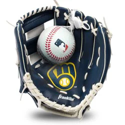 MLB Milwaukee Brewers GLOVE & BALL