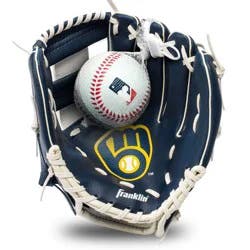 MLB Milwaukee Brewers GLOVE & BALL