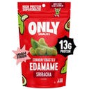 Only Snacks Crunchy Roasted Edamame Bean Snack High Protein Snacks High Fiber Sriracha - 4oz