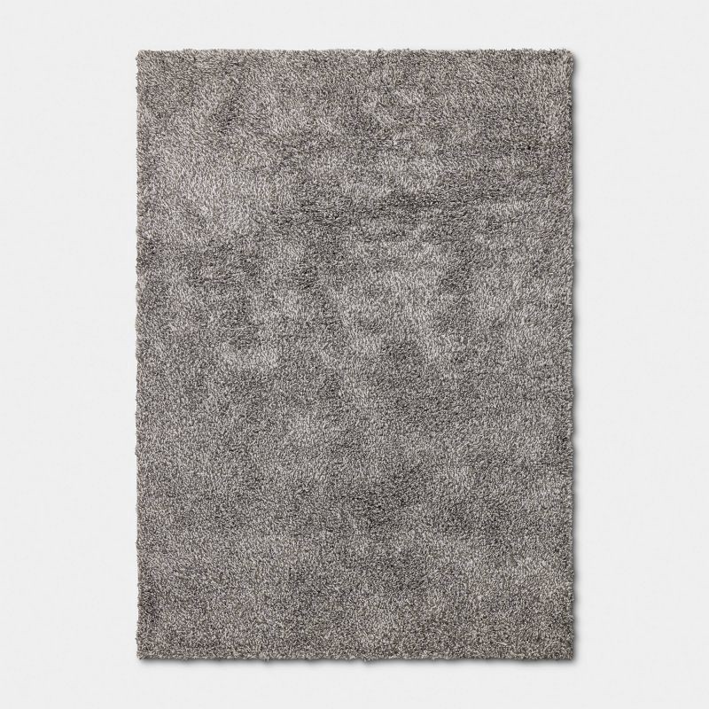 slide 1 of 4, 5'x7' Speckled Shag Dorm Area Rug Gray - Threshold™, 1 ct
