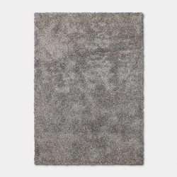 5'x7' Speckled Shag Dorm Area Rug Gray - Threshold™