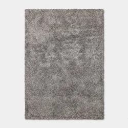 5'x7' Speckled Shag Dorm Area Rug Gray - Threshold™