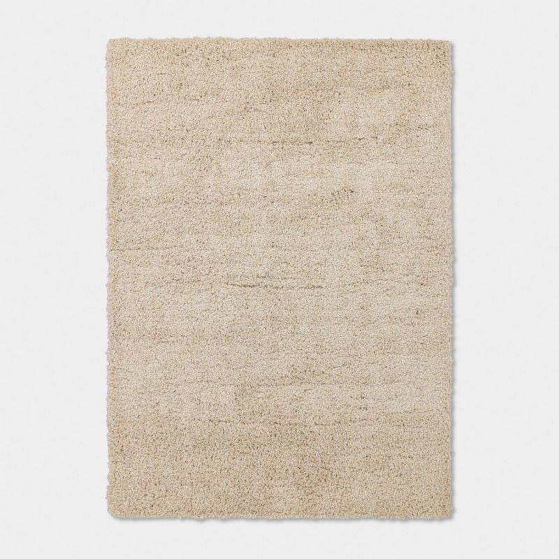slide 1 of 4, 5'x7' Speckled Shag Dorm Area Rug Ivory - Threshold™, 1 ct