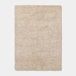 5'x7' Speckled Shag Dorm Area Rug Ivory - Threshold™