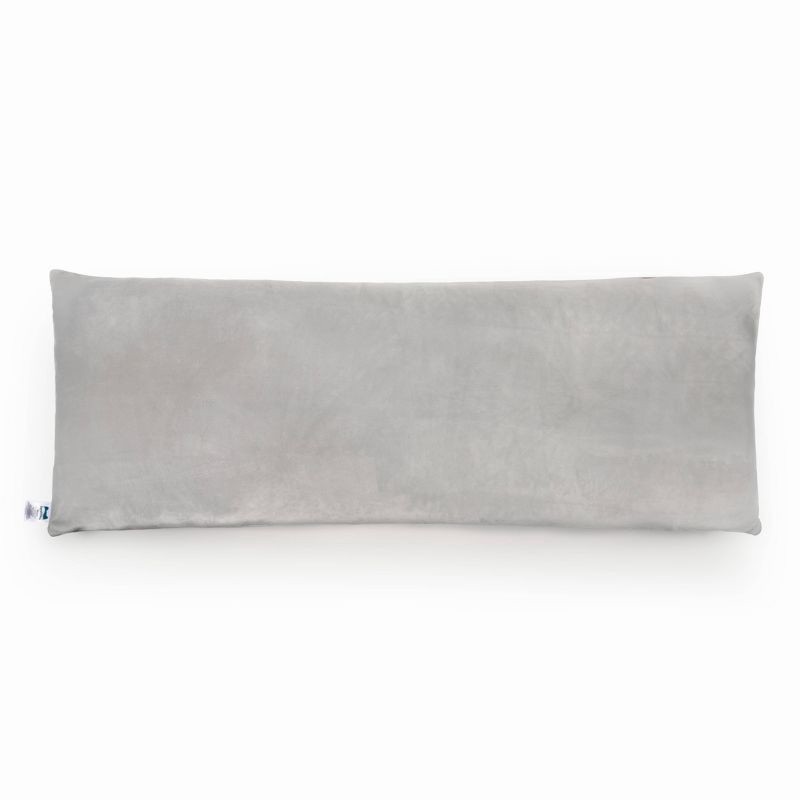 slide 1 of 7, SquishPillow Solid Body Pillowcases Gray, 1 ct