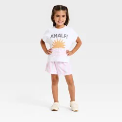 Toddler Girls' 2pc Grayson Mini Top & Bottom Set - Pink 3T