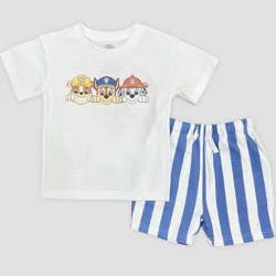 Toddler Boys' 2pc Paw Patrol T-Shirt & Shorts Set - Blue 5T