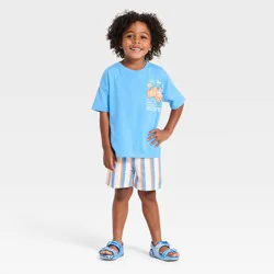 Toddler Boys' 2pc Bluey T-Shirt & Shorts Set - Blue 12M