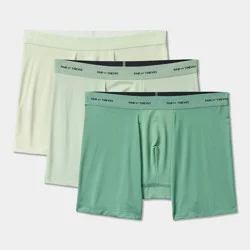 Pair of Thieves Men's Quick Dry Poly 3pk Boxer Briefs - Light Green XL