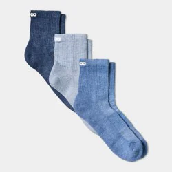 Pair of Thieves Men's Rayon Made From Bamboo Ankle Socks 3pk - Blue 6-12
