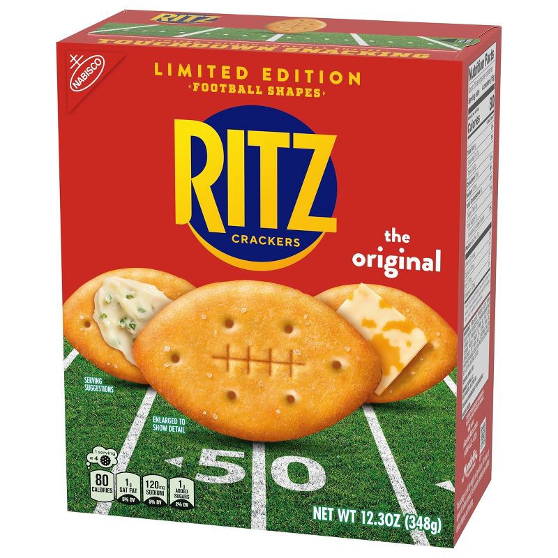 slide 12 of 14, RITZ Football Shapes Crackers - 12.3oz, 12.3 oz