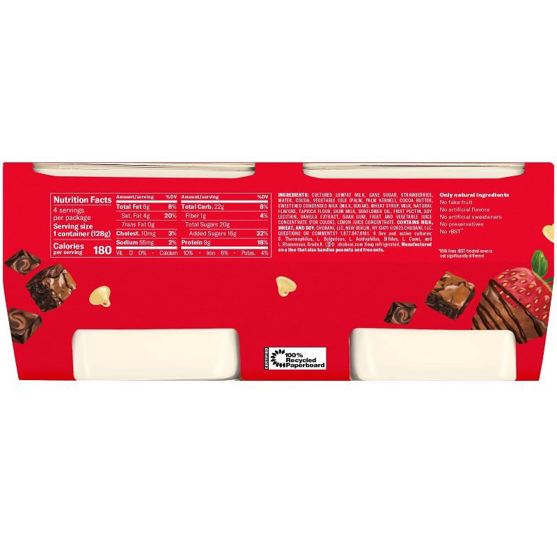 slide 3 of 7, Chobani Chocolate Covered Strawberry Greek Yogurt - 9g Protein 4.5oz/4ct, 9 gram, 4.5 oz, 4 ct