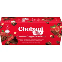 Chobani Chocolate Covered Strawberry Greek Yogurt - 9g Protein 4.5oz/4ct