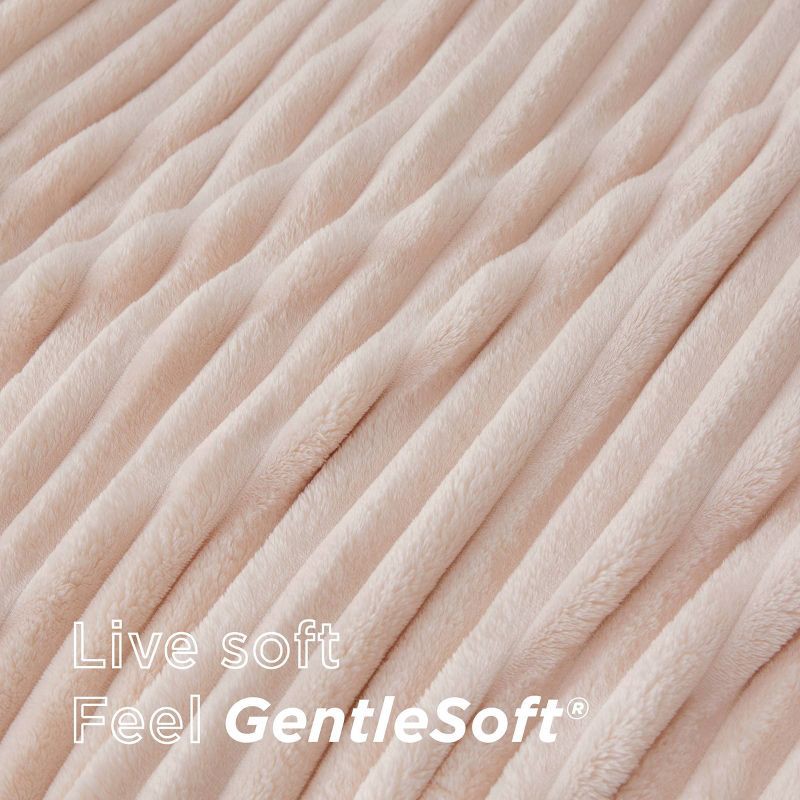 slide 3 of 6, Bedsure Full/Queen Plush Blanket Crystal Pink, 1 ct