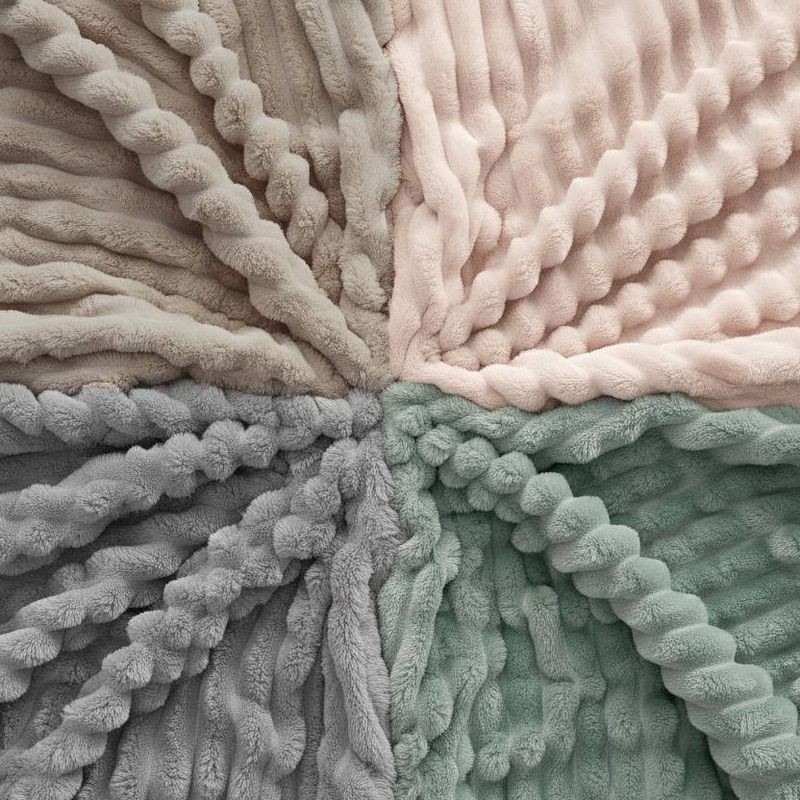 slide 6 of 6, Bedsure Full/Queen Plush Blanket Crystal Pink, 1 ct