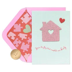 PAPYRUS Mother's Day Card from Family, Our Wonderful Mom, Includes Premium Lined Envelope and Hummingbird Seal