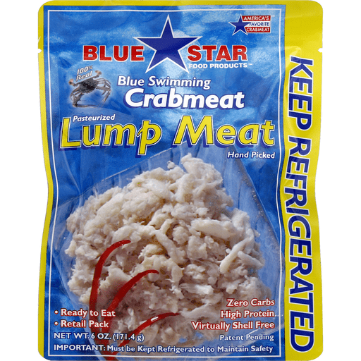slide 2 of 2, North Coast Brewing Co. Blue Star Crabmeat, Lump Meat, 6 oz