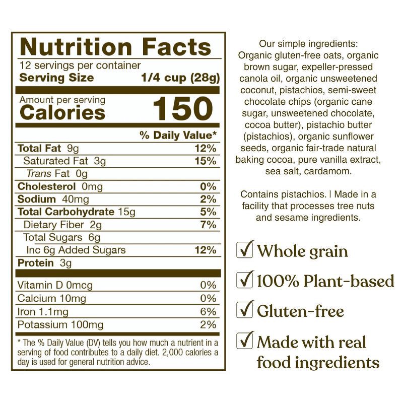 slide 4 of 5, Michele's Granola Pistachio Chocolate Royale Inspired by Dubai Chocolate Granola - 12oz, 12 oz
