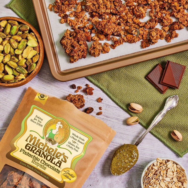 slide 5 of 5, Michele's Granola Pistachio Chocolate Royale Inspired by Dubai Chocolate Granola - 12oz, 12 oz
