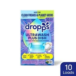 Dropps Lemon Citrus UltraWash Plus Biobased Dishwasher Detergent Pods - 10ct