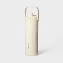 40oz Stainless Steel Pop-Up Chug Sport Bottle White - All In Motion™