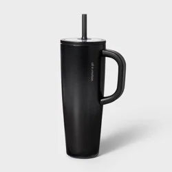 40oz Stainless Steel Tumbler with Straw Black - All In Motion™