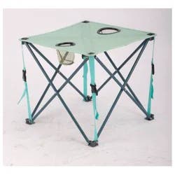 2pc Quad Side Steel Rectangle Portable Picnic Table Green - All In Motion™