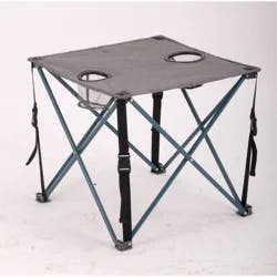 2pc Quad Side Steel Rectangle Portable Picnic Table Dark Gray - All In Motion™