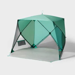 82.6''x70.8'' Beach 4 Person Shelter Green - All In Motion™