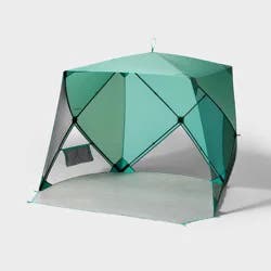 82.6''x70.8'' Beach 4 Person Shelter Green - All In Motion™