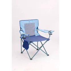 Oversize Folding Mesh Outdoor Portable Camping Chair Blue - All In Motion™