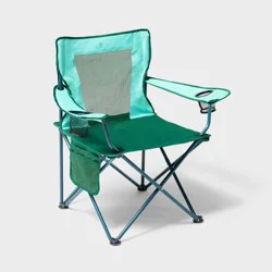 Oversize Folding Mesh Outdoor Portable Camping Chair Green - All In Motion™
