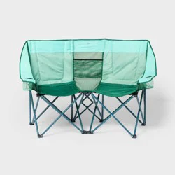 Loveseat Outdoor Portable Camping Chair Green - All In Motion™