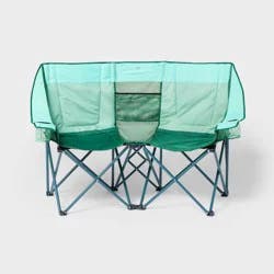 Loveseat Outdoor Portable Camping Chair Green - All In Motion™