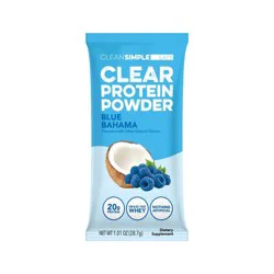 Clean Simple Eats Clear Protein Powder Blue Bahama - 1.01oz/1 Stick