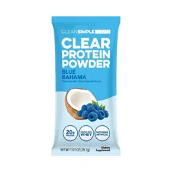 Clean Simple Eats Clear Protein Powder Blue Bahama - 1.01oz/1 Stick