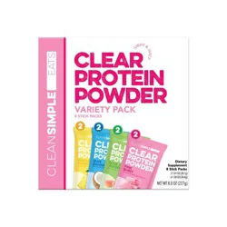 Clean Simple Eats Clear Protein Powder Variety Pack - 8.0oz/8ct