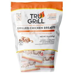 Tru Grill TruGrill Fire Grilled Original Diced Chicken Breast - 15oz
