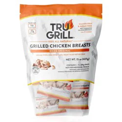 Tru Grill TruGrill Fire Grilled Original Diced Chicken Breast - 15oz