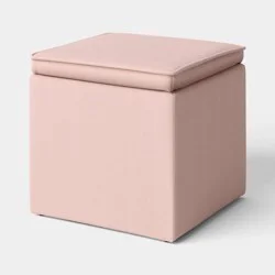 Square Small Dorm Storage Ottoman Pink - Room Essentials™