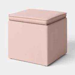 Square Small Dorm Storage Ottoman Pink - Room Essentials™