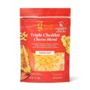 Thick-Cut Triple Cheddar Shredded Cheese Blend -7oz - Good & Gather™